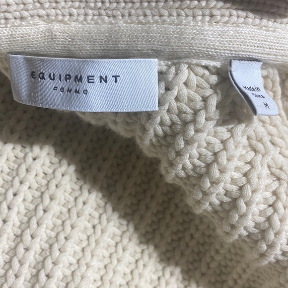 Oversized Cream Cardigan - Picture 5 of 6